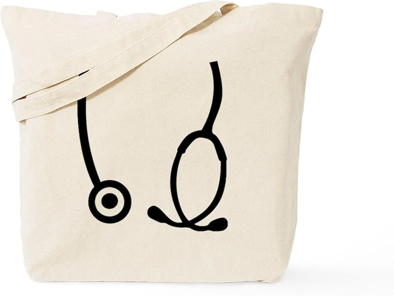CafePress Stethoscope Doctor Tote Bag Reusable Natural Beige Canvas Shopping Bag