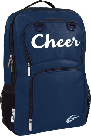 chass Girls Primary Cheerleading Backpack - Lightweight Sporting Goods Bag (Navy)