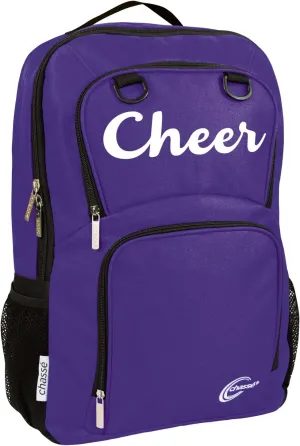 chass Girls Primary Cheerleading Backpack - Lightweight Sporting Goods Bag (Purple)