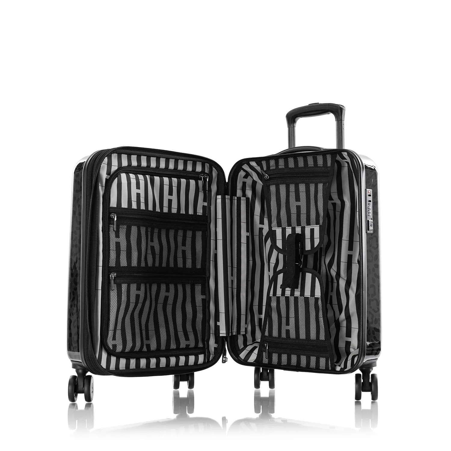 CYBER MONDAY DOOR CRASHER 2024 - Black Leopard Fashion Spinner™ 2 Piece Set (21"/30")