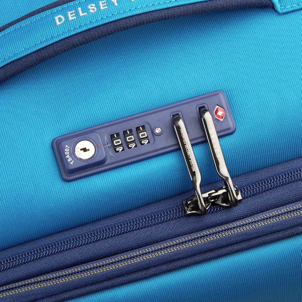 Delsey BROCHANT 3.0 55cm Carry On Softsided Luggage - Ultramarine Blue