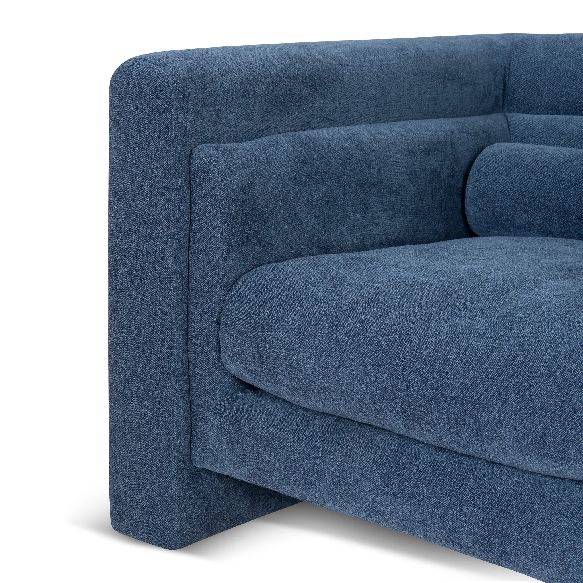 Dilipa Fabric Armchair - Navy Blue