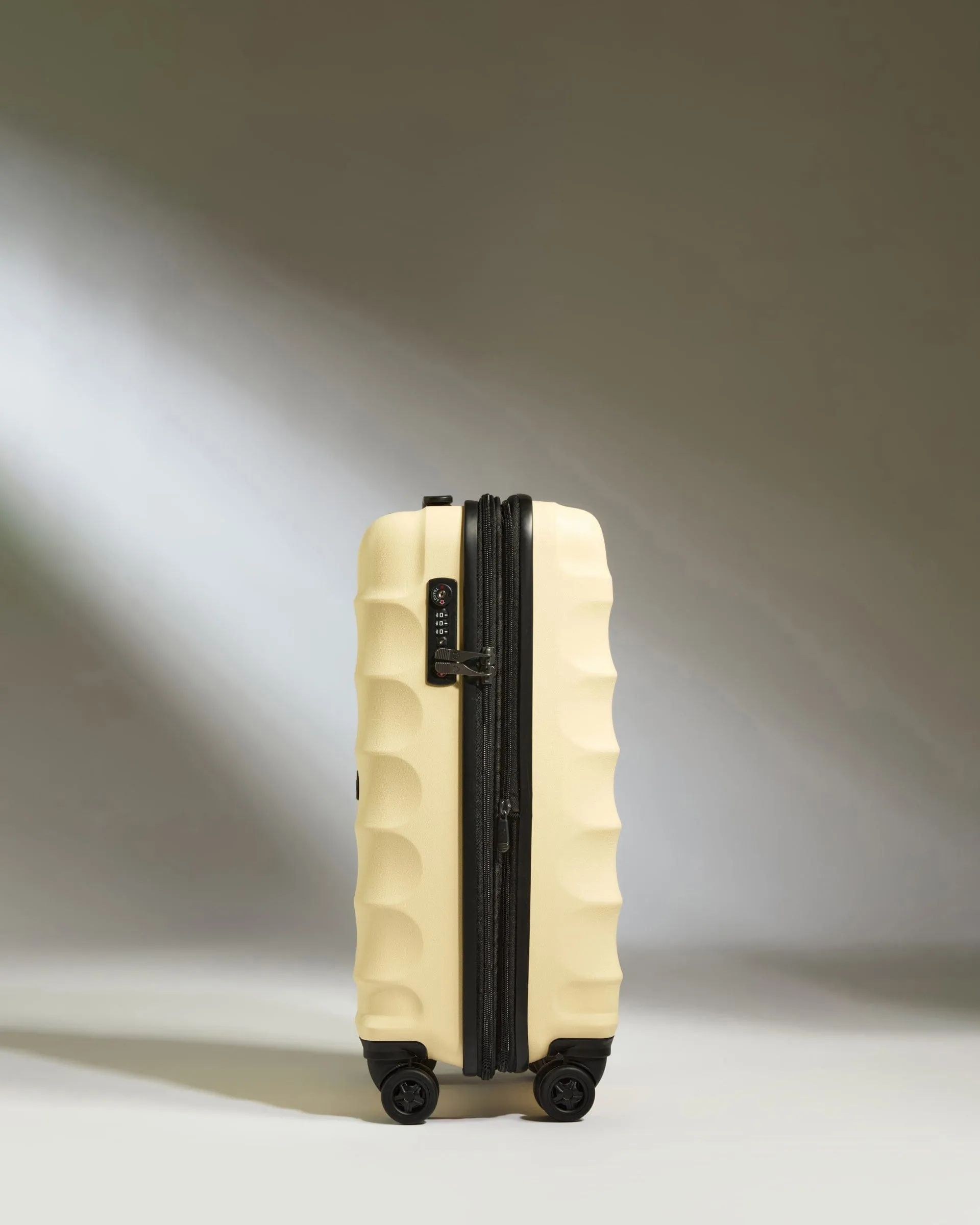 Expandable Cabin Suitcase in Pale Yellow  - Juno