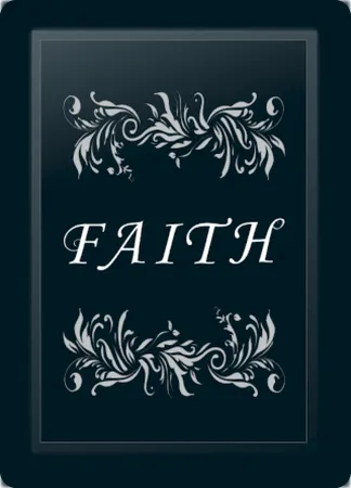 Faith Floral Horizontal Silver Logo Panel