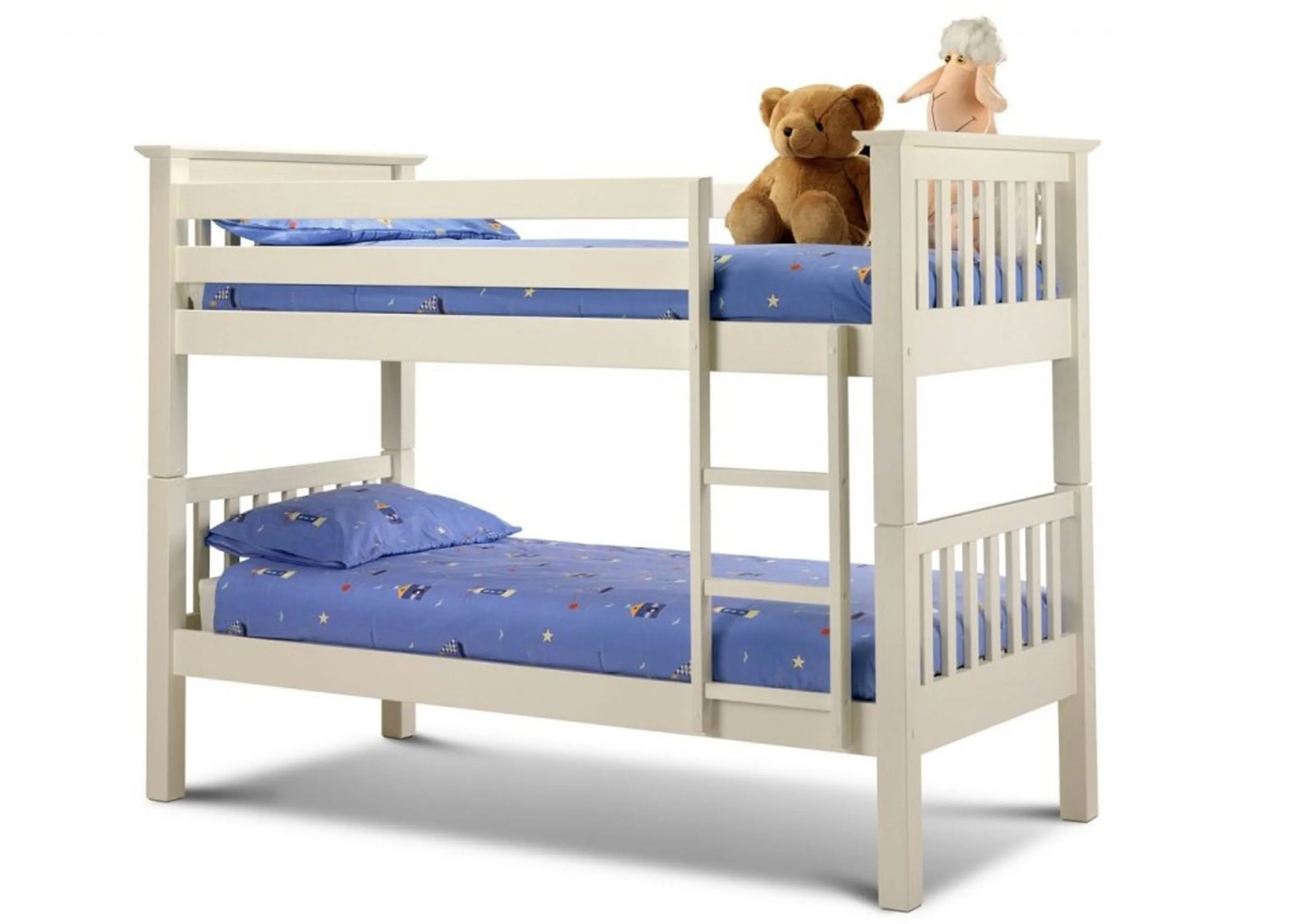 Heavy Duty Pine Bunk Bed with Mattress Bundle