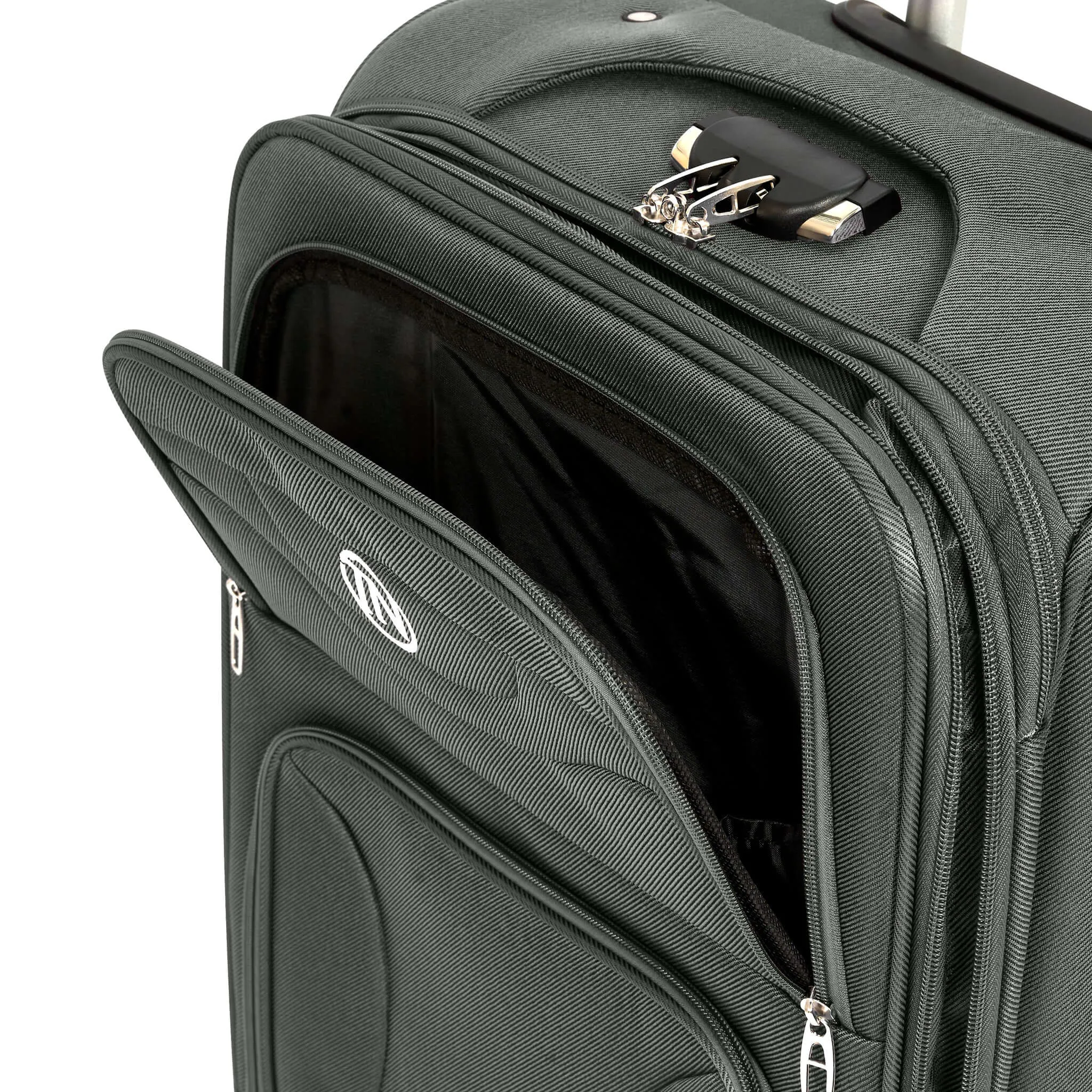 Lightweight Luggage Suitcase 4pcs 360 Wheels - Assorted Colours