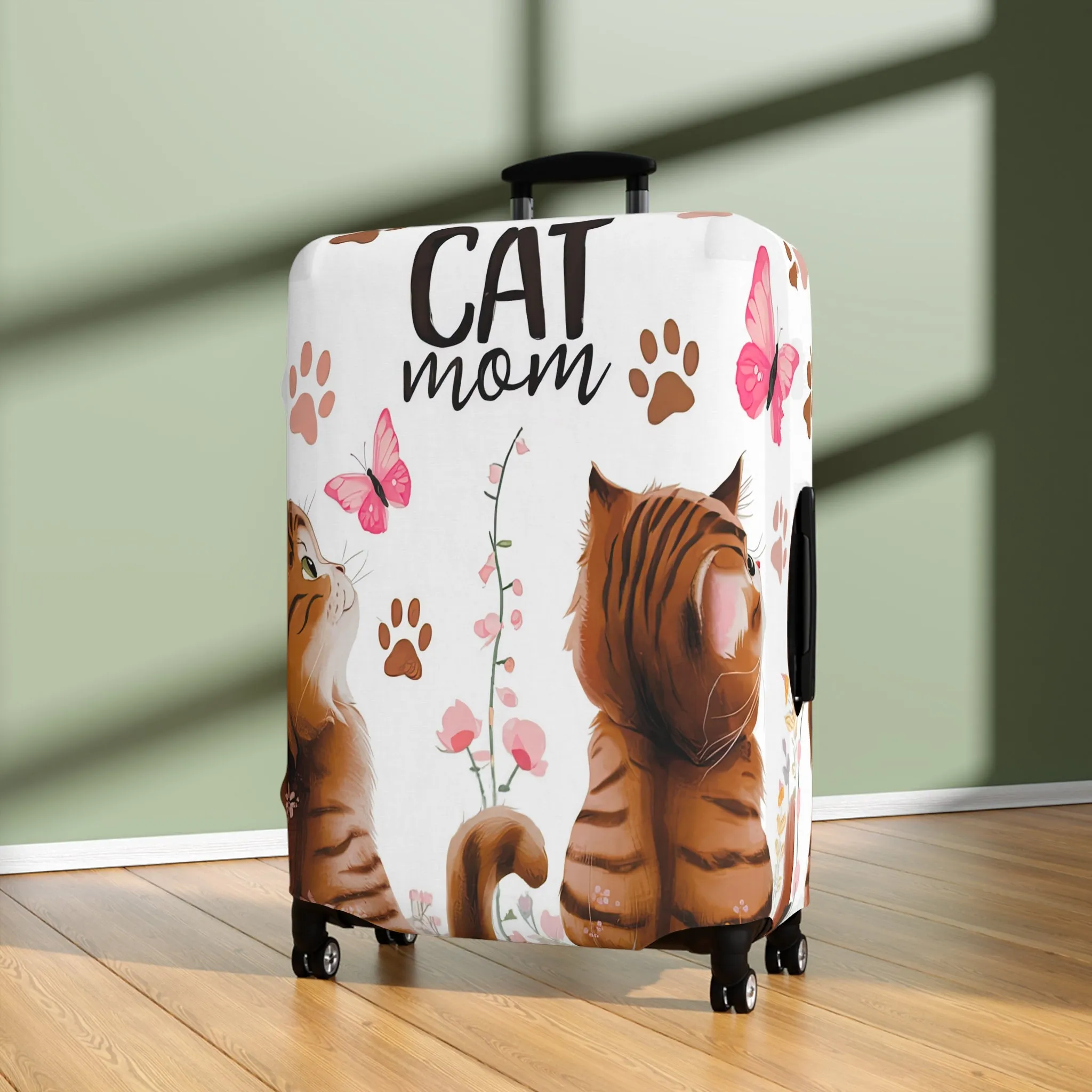 Luggage Cover, Cat Mom, awd-1472