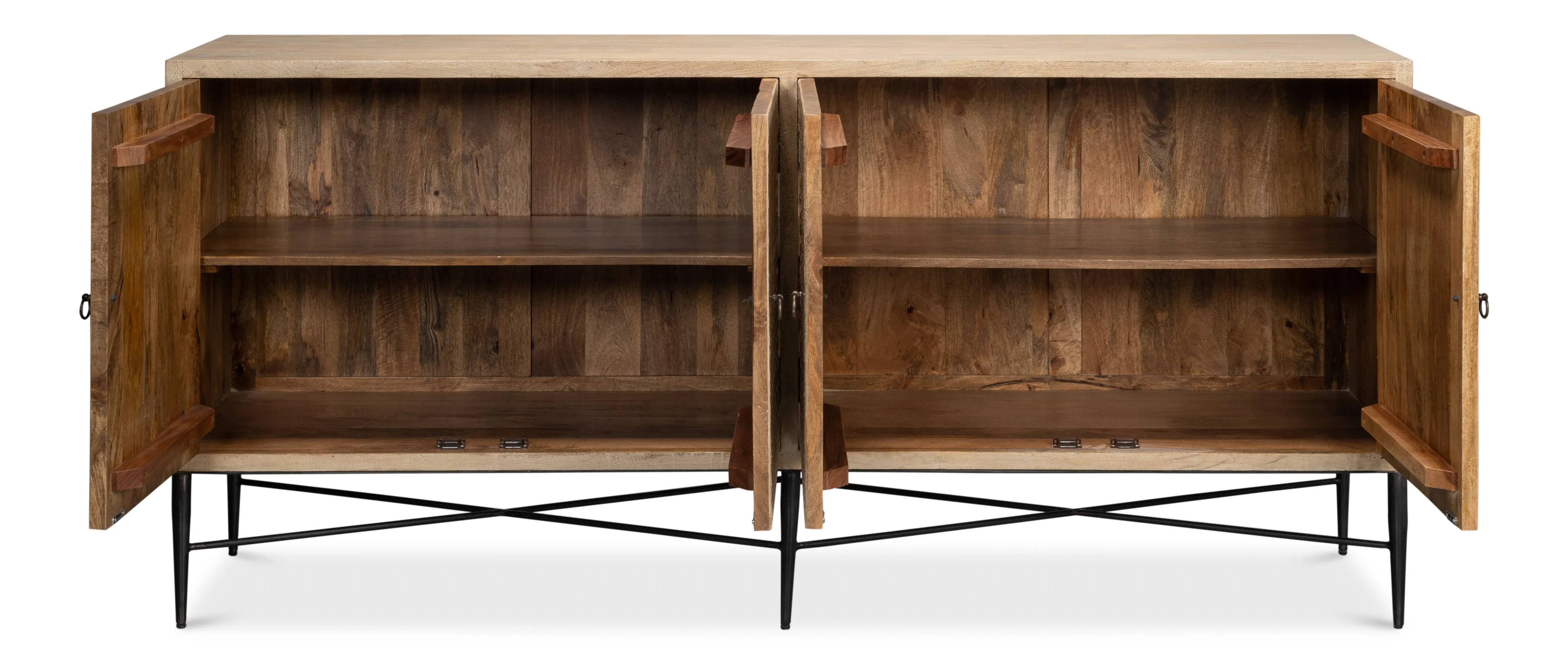 Sarreid - Archie Four Door Sideboard - Tan - Traditional
