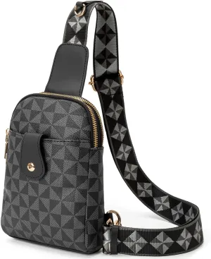 Sling Bag for Women, Crossbody Fanny Pack - Lightweight Chest Bag for Travel, Adjustable Strap & Hidden Pocket