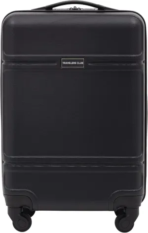 Travelers Club Skyline Spinner Luggage, Black, 20-Inch Carry-On
