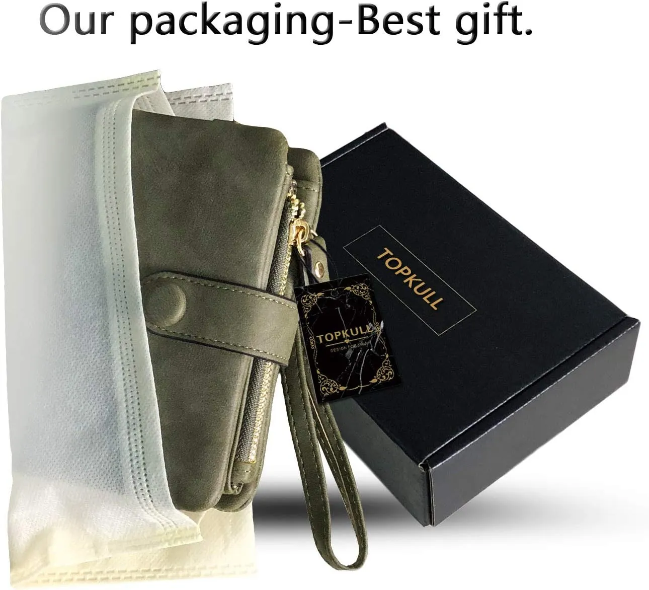 Wallets for Women Bifold Small Rfid Soft Leather Ladies Wallets Trifold Womens Wallets Billfolds Mini Wristlet Clutch Cute Zipper Coin Purse with Wrist Strap