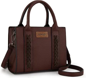 Wrangler Mini Crossbody Purse for Women Cute Small Tote Bag Shoulder Handbag Ladies Top Handle Satchel with Adjustable Strap