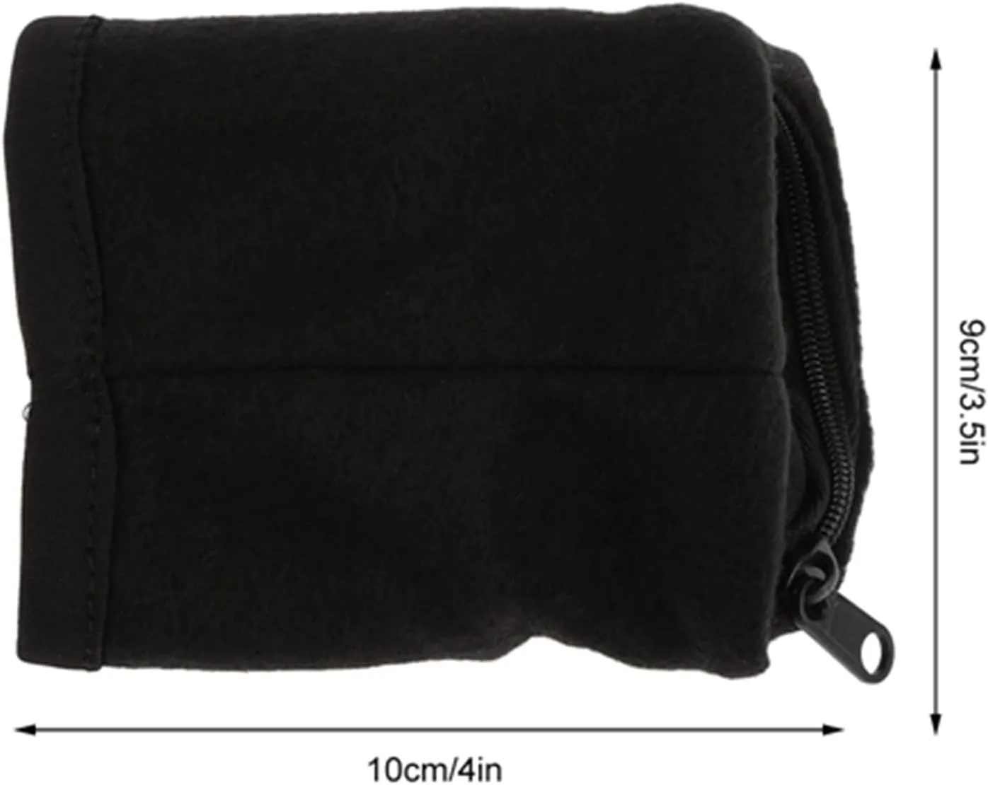 Wrist Wallet, 9 * 10cm / 3.5 * 4inch Sport Wrist Pocket Pouch Zipper Sweatband Wristband Breathable Pocket Sweatband for Outdoor Sports Running Jogging Gym Hiking Walking, Black