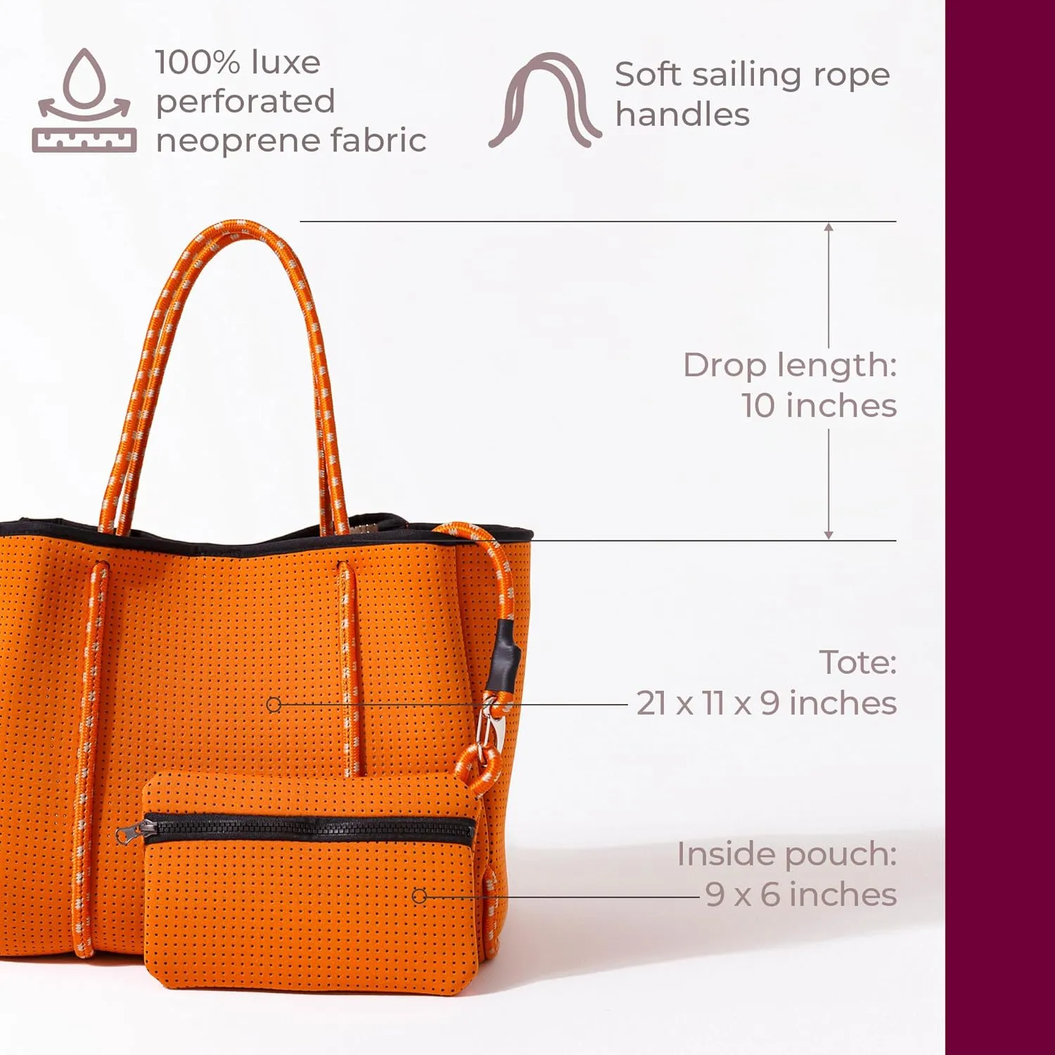 XL Personalized Neoprene Tote Bag for Women